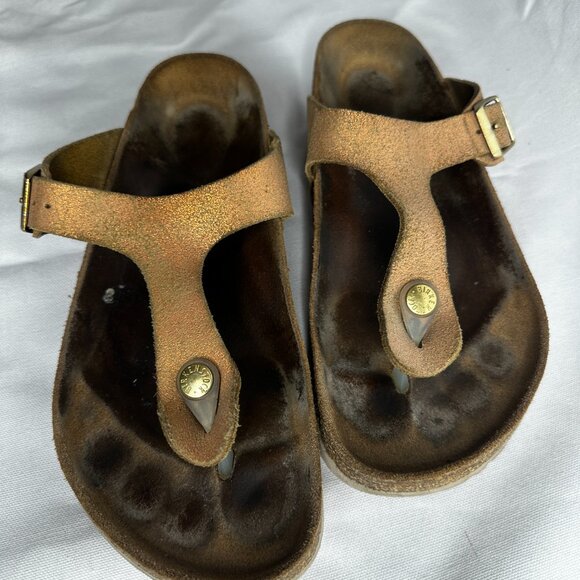 Birkenstock Gizah Leather Cork Sandals  - Size 41 - Picture 6 of 10